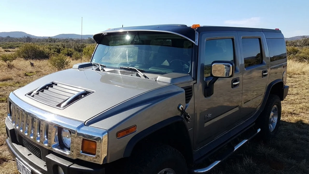 AM General Hummer H2 Windscreen Sunvisor - 1