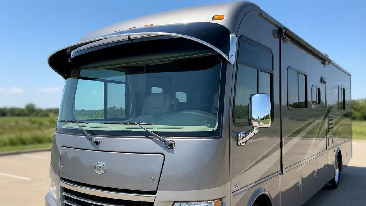 Tiffin 428 Windscreen Sunvisor - 1