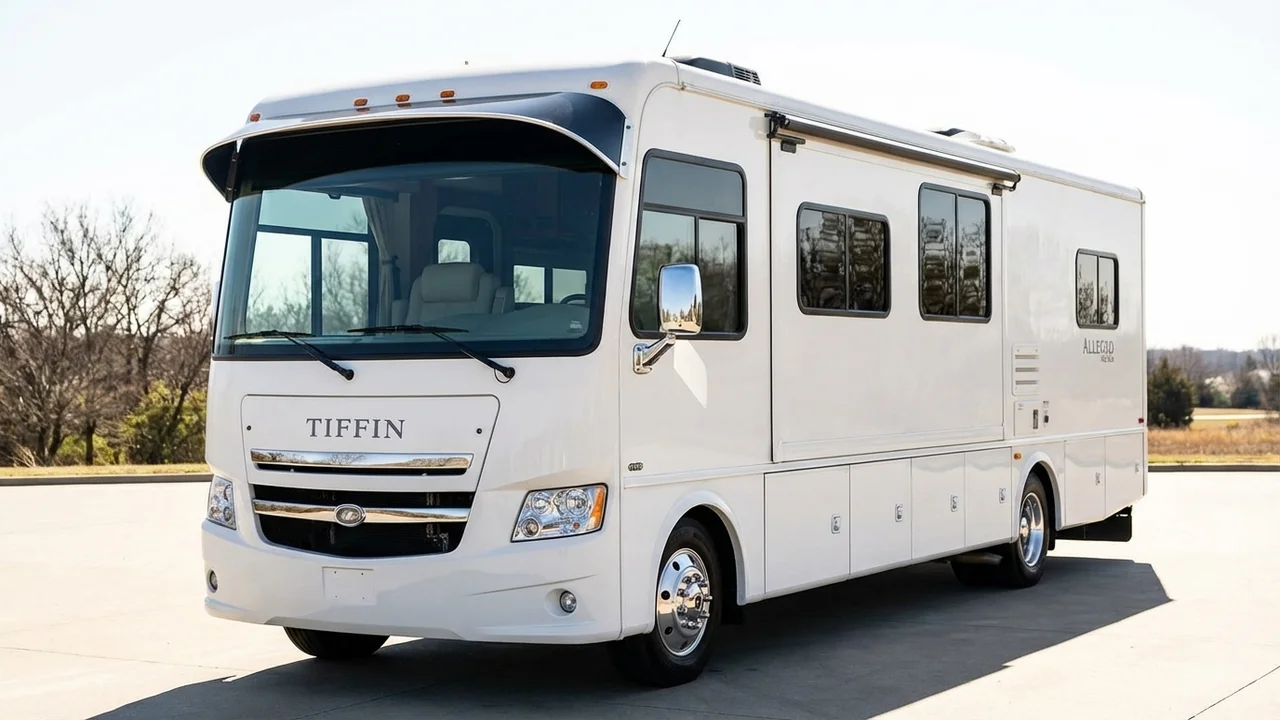 Tiffin 428 Windscreen Sunvisor - 1