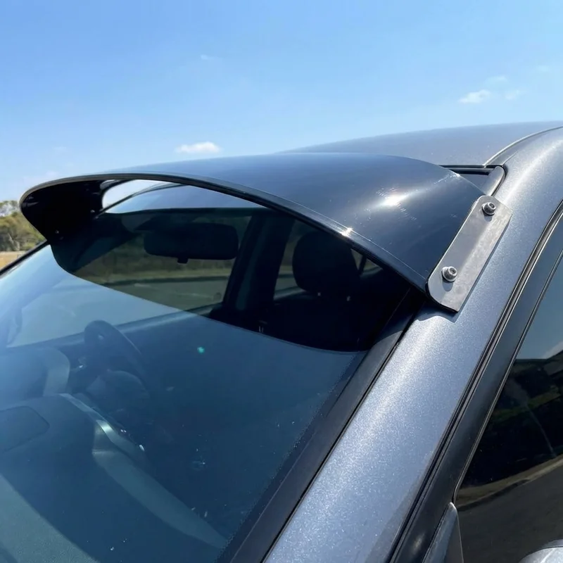 Abarth Simca 1204 Solid Acrylic Windscreen Sunvisor (1969 - 1971) - 1