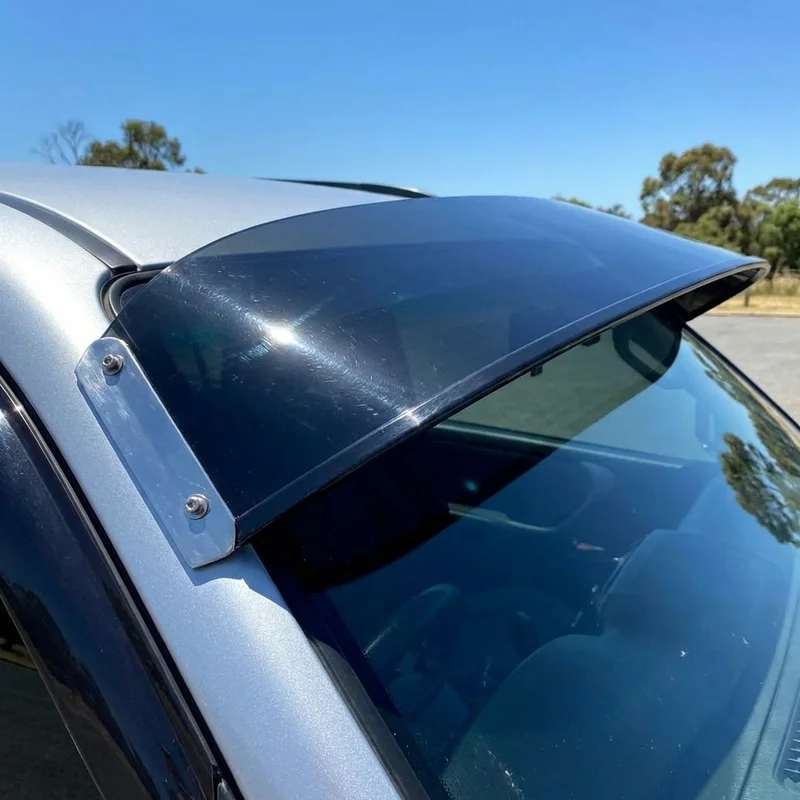 Austin Mini Moke Solid Acrylic Windscreen Sunvisor (1966 - 1966) - 1