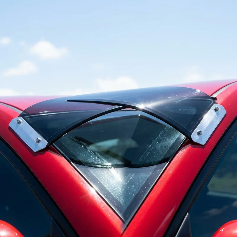 BMW 1600ti Solid Acrylic Windscreen Sunvisor (1966 - 1968) - 1