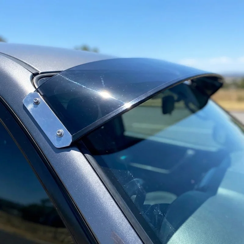 BMW 2800CS Solid Acrylic Windscreen Sunvisor (1968 - 1971) - 1