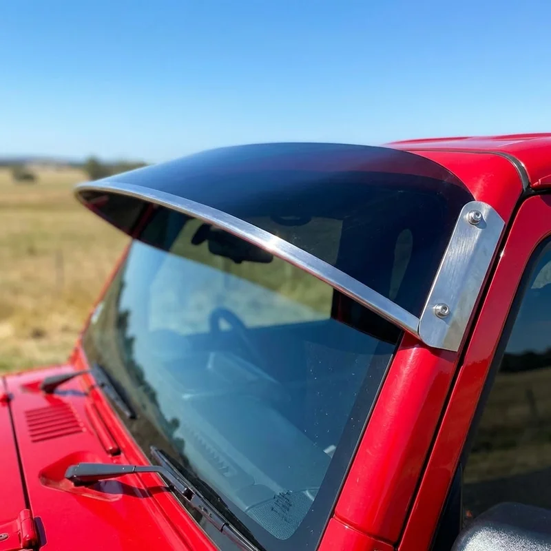 Chevrolet LCF 3500HD Solid Acrylic Windscreen Sunvisor (2016 - 2017) - 1