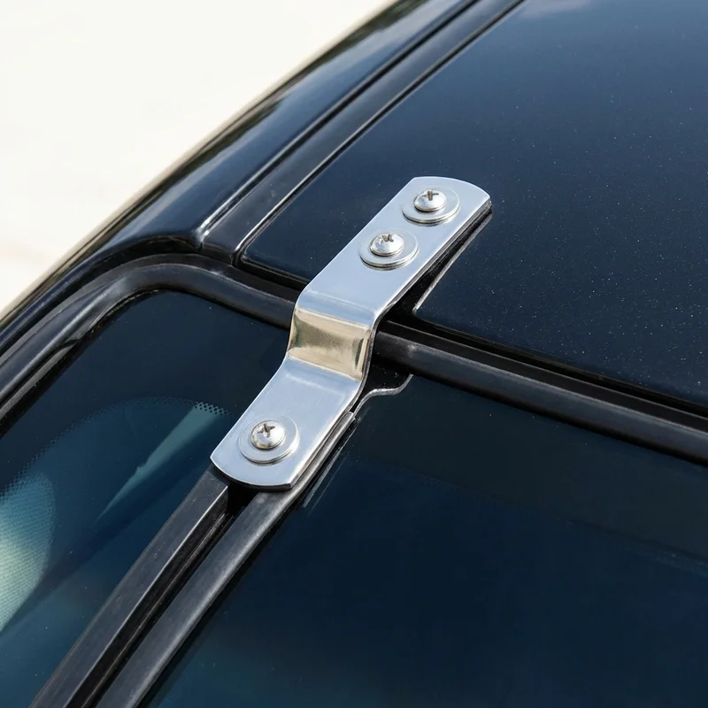 Chevrolet LCF 5500HD Sunvisor Mounting Bracket Kit (2017 - 2022) - 1