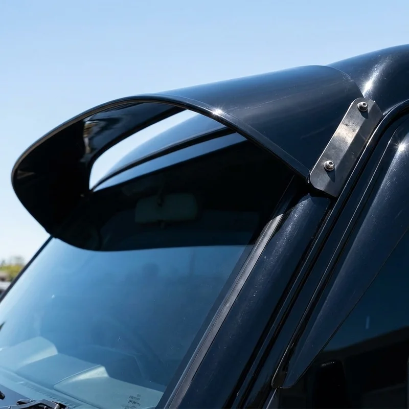Chevrolet Silverado 1500 HD Classic Solid Acrylic Windscreen Sunvisor (2007 - 2007) - 1