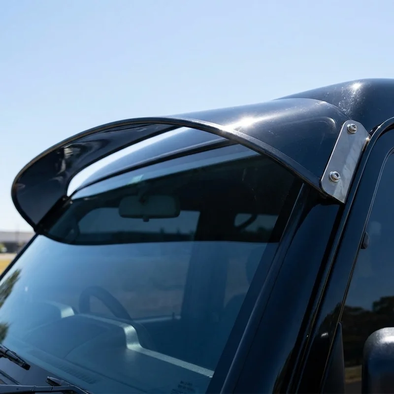 Chevrolet Silverado 3500 HD Solid Acrylic Windscreen Sunvisor (2007 - 2025) - 1