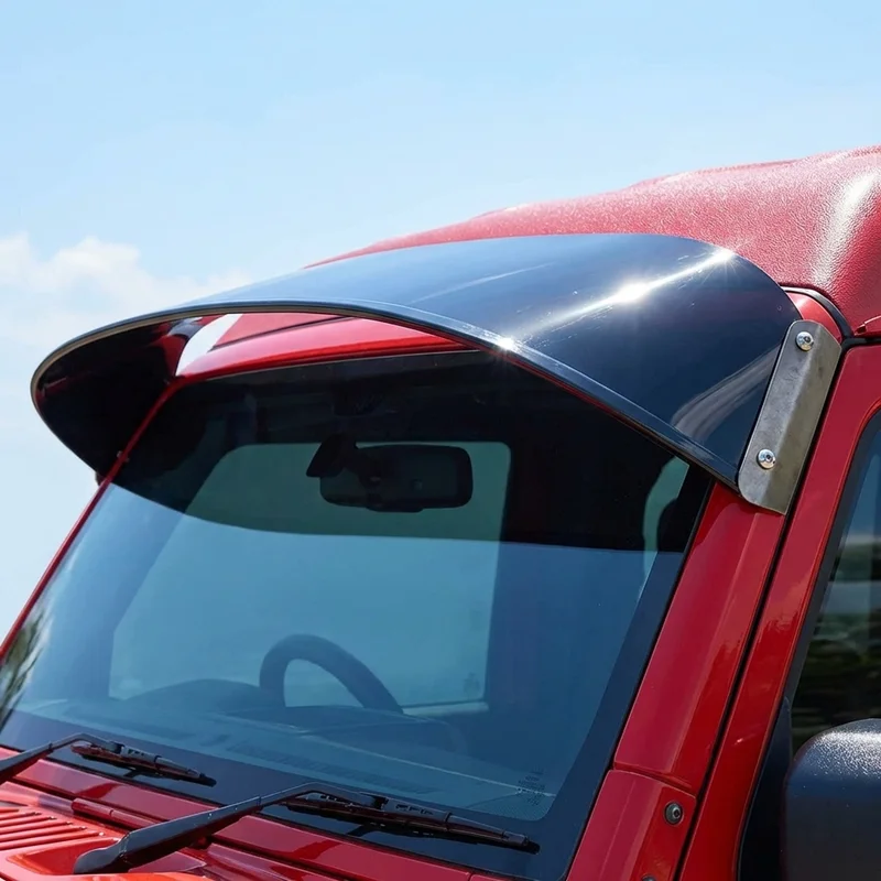 Chevrolet Silverado 4500 HD Solid Acrylic Windscreen Sunvisor (2019 - 2022) - 1