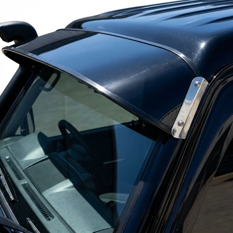 Chevrolet Silverado 5500 HD Solid Acrylic Windscreen Sunvisor (2019 - 2023) - 1