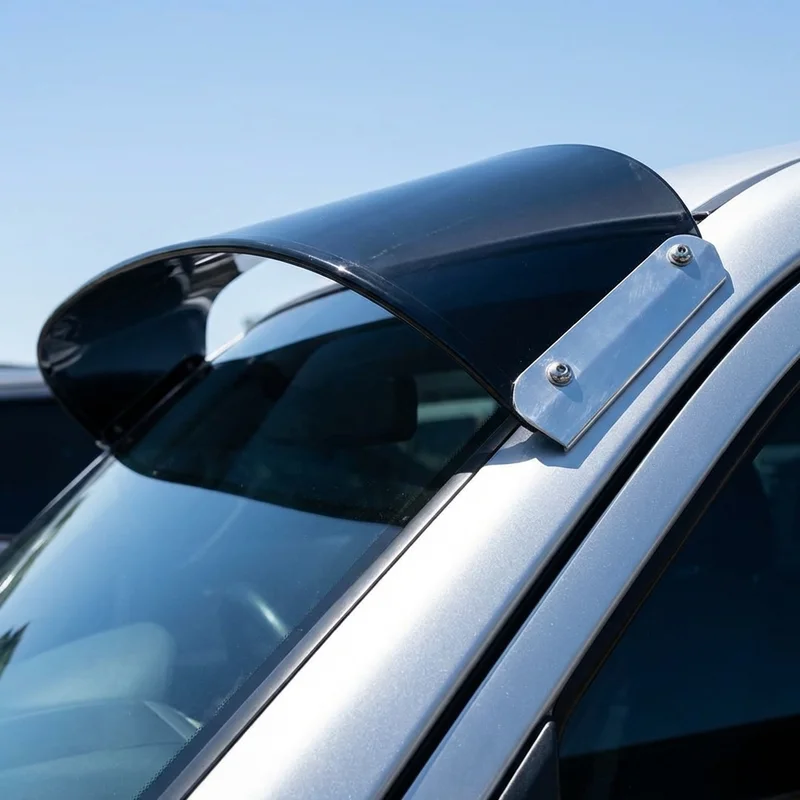 Chevrolet Silverado 6500 HD Solid Acrylic Windscreen Sunvisor (2019 - 2023) - 1