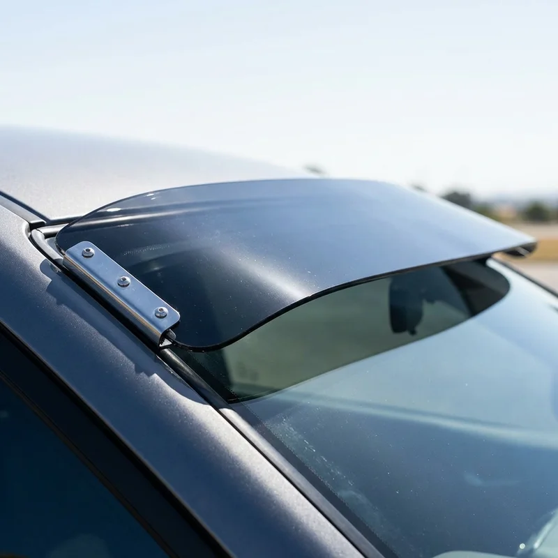 Fargo D210 Pickup Solid Acrylic Windscreen Sunvisor (1969 - 1972) - 1