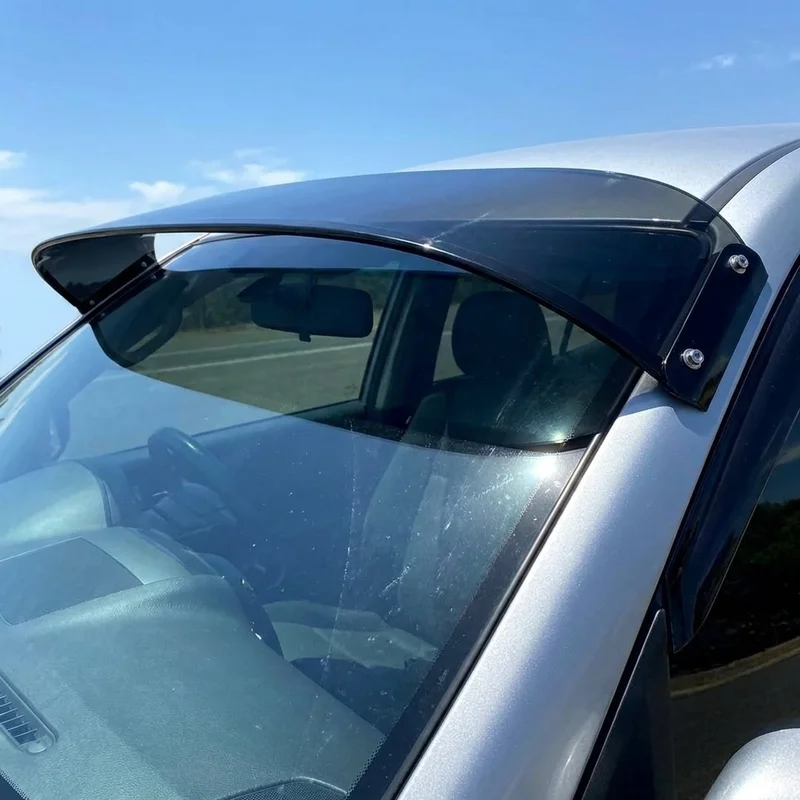 Ford F 250 Super Duty Solid Acrylic Windscreen Sunvisor (1999 - 2025) - 1