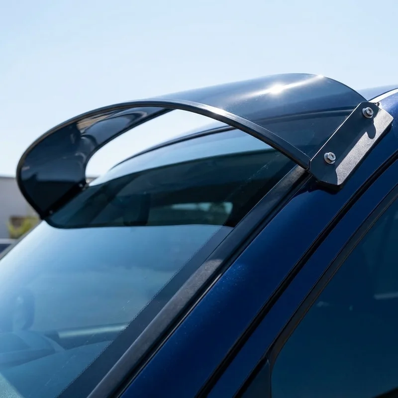 Ford F 450 Super Duty Solid Acrylic Windscreen Sunvisor (1997 - 2025) - 1