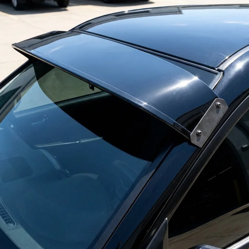 Ford F 53 Motorhome Chassis Solid Acrylic Windscreen Sunvisor (1988 - 2021) - 1