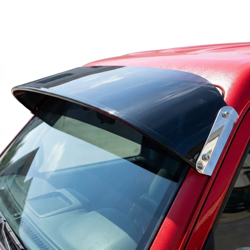 Ford F 550 Super Duty Solid Acrylic Windscreen Sunvisor (1999 - 2025) - 1