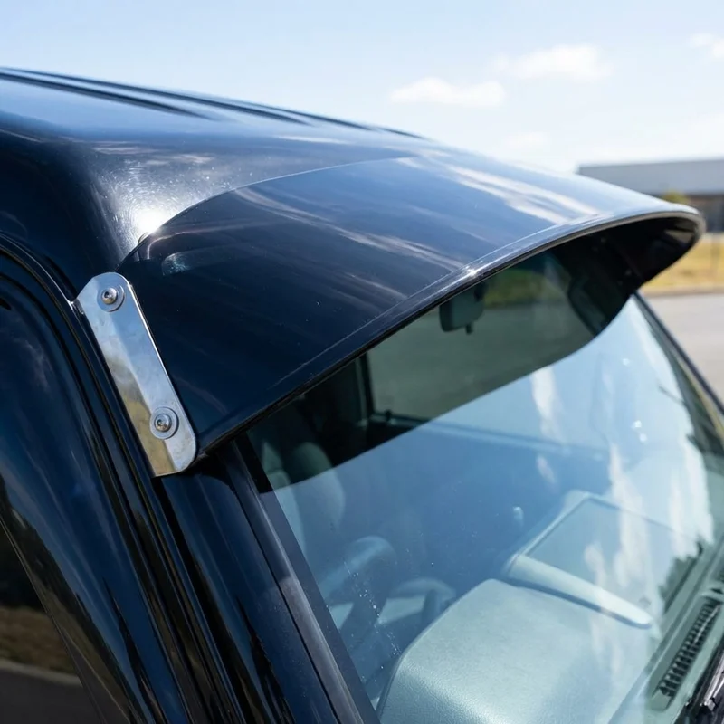 Ford F 59 Commercial Stripped Chassis Solid Acrylic Windscreen Sunvisor (1988 - 2021) - 1