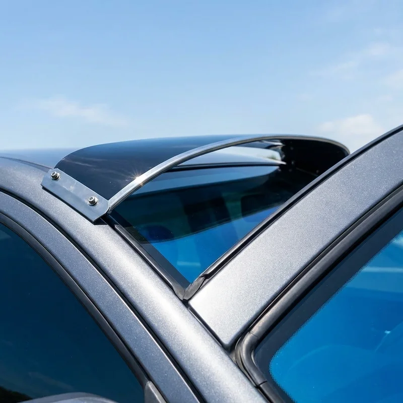 Ford F 600 LPO Solid Acrylic Windscreen Sunvisor (1990 - 1994) - 1