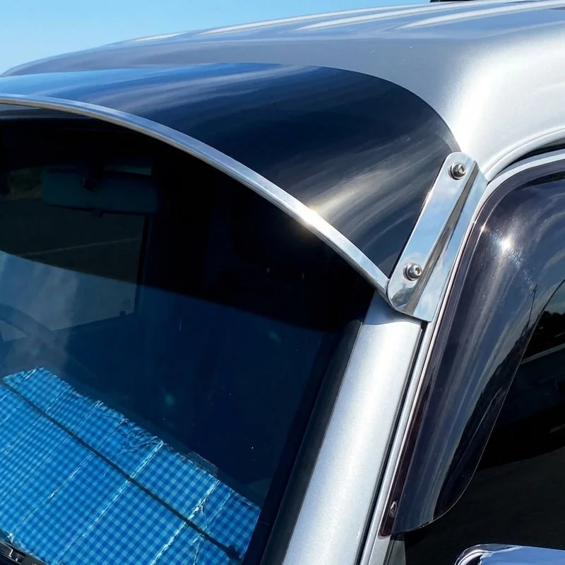 Ford F-600 Solid Acrylic Windscreen Sunvisor (1971 - 1994) - 1