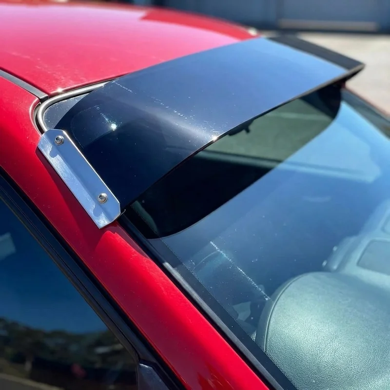 Freightliner FL80 Solid Acrylic Windscreen Sunvisor (1991 - 2006) - 1