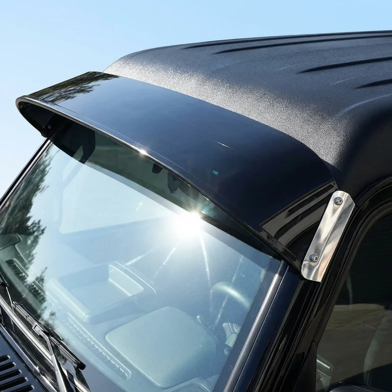 Freightliner MB60 Solid Acrylic Windscreen Sunvisor (1992 - 1995) - 1