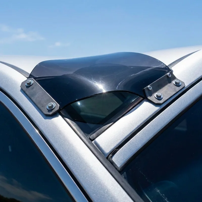 Freightliner XC Straight Rail Solid Acrylic Windscreen Sunvisor (2019 - 2019) - 1