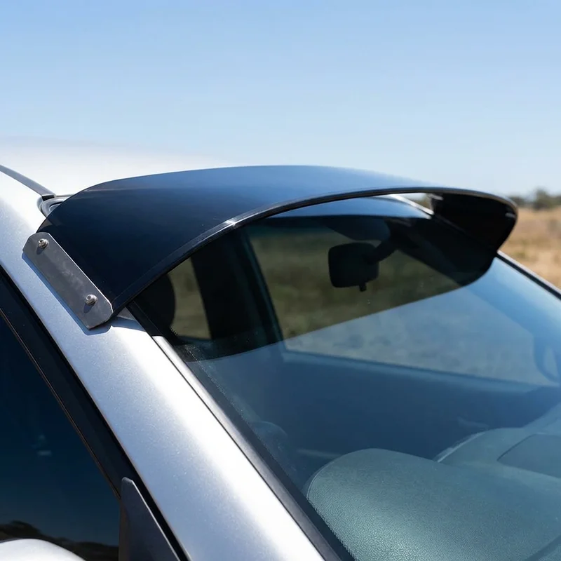 GMC K1000 Pickup Solid Acrylic Windscreen Sunvisor (1966 - 1966) - 1