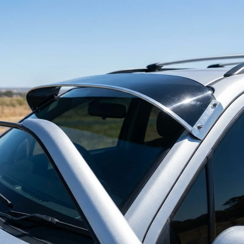 GMC Sierra tahke akrüül-päikesevisiir tuuleklaasile (2007 - 2022) - 1