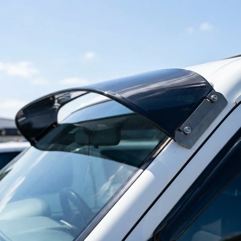 GMC W5500HD Forward Solid Acrylic Windscreen Sunvisor (2004 - 2009) - 1
