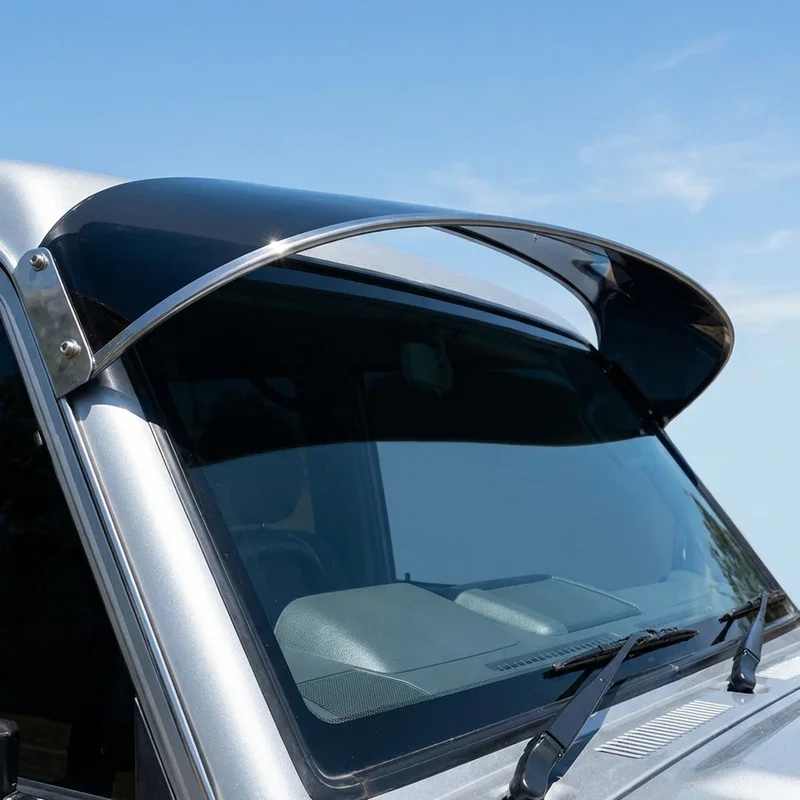 International 8600 SBA Solid Acrylic Windscreen Sunvisor (2003 - 2007) - 1