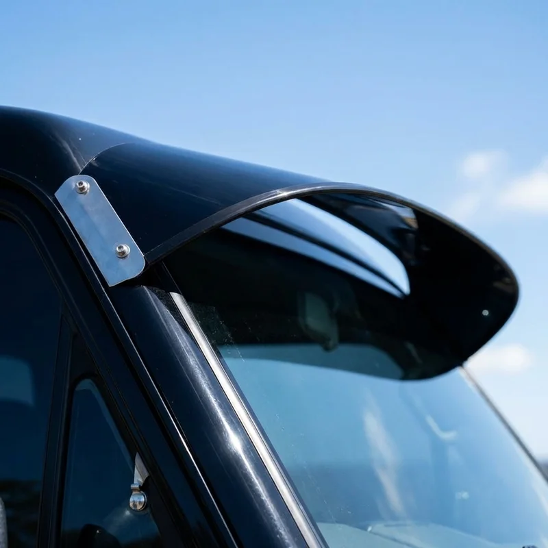 บังแดดกระจกหน้ารถอะคริลิกทึบ Isuzu Forward 1100 (2019 - 2020) - 1