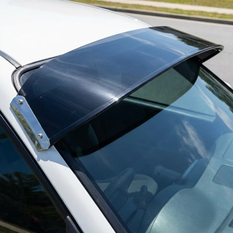 Iveco EuroTurbo 220T Solid Acrylic Windscreen Sunvisor (1987 - 1988) - 1