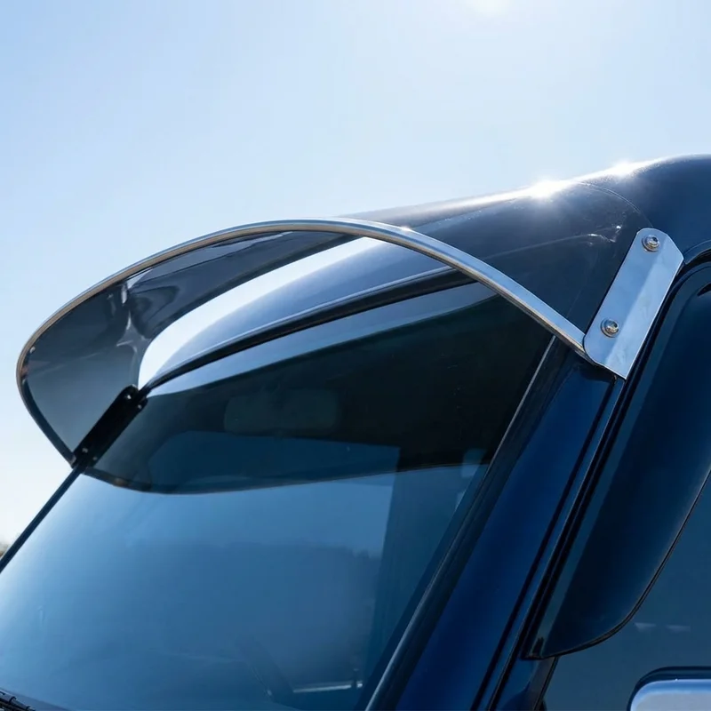 Iveco EuroTurbo 230T Solid Acrylic Windscreen Sunvisor (1987 - 1988) - 1