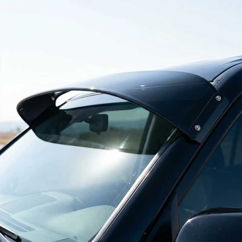 Jeep J10 Solid Acrylic Windscreen Sunvisor (1974 - 1988) - 1