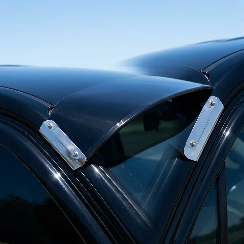 Jeep Jeepster Solid Acrylic Windscreen Sunvisor (1970 - 1971) - 1