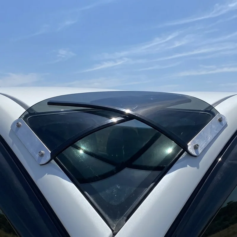 Jeep Renegade Classic Sport Deck Solid Acrylic Windscreen Sunvisor (2019 - 2020) - 1