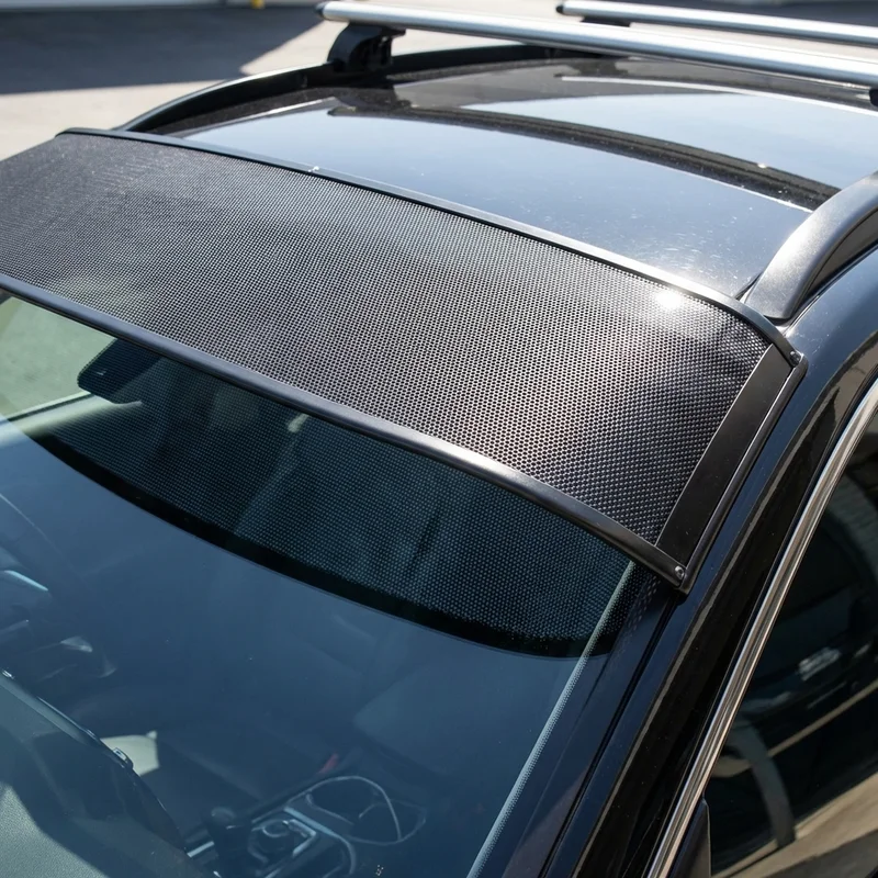 บังแดดกระจกหน้ารถแบบตาข่าย Nissan Aprio (2008 - 2010) - 1