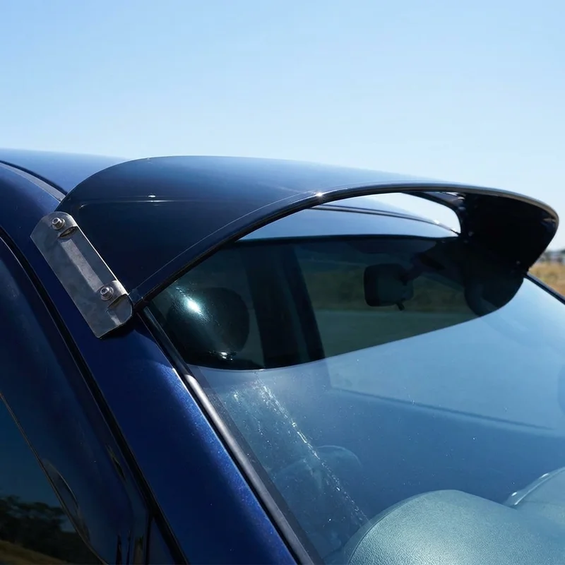 Peterbilt 227 Solid Acrylic Windscreen Sunvisor (1990 - 1994) - 1