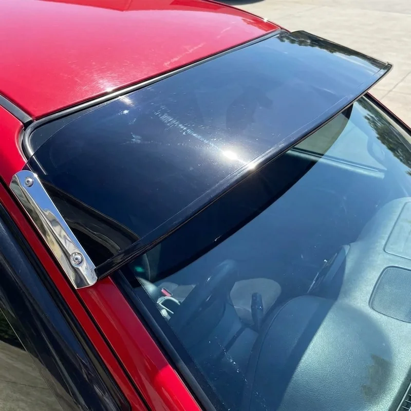 Peterbilt 330 Solid Acrylic Windscreen Sunvisor (1995 - 2020) - 1