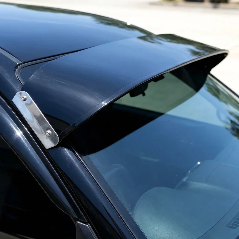 Peterbilt 335 Solid Acrylic Windscreen Sunvisor (2005 - 2010) - 1