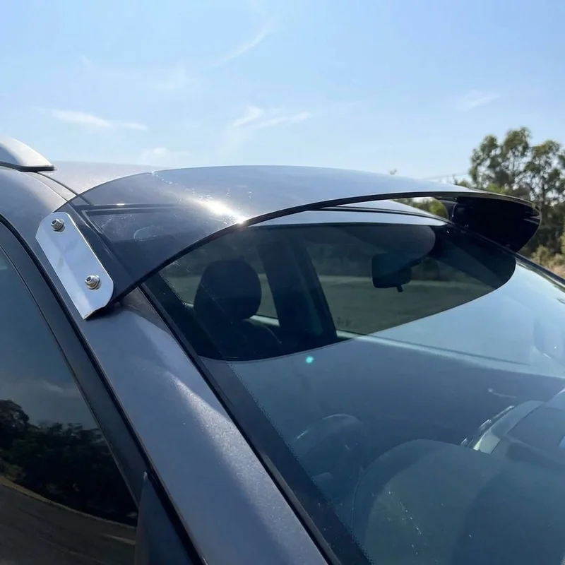 Peterbilt 340 Solid Acrylic Windscreen Sunvisor (2007 - 2010) - 1