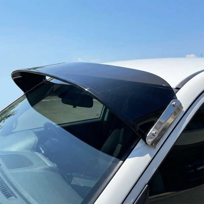 Peterbilt 348 Solid Acrylic Windscreen Sunvisor (2010 - 2022) - 1