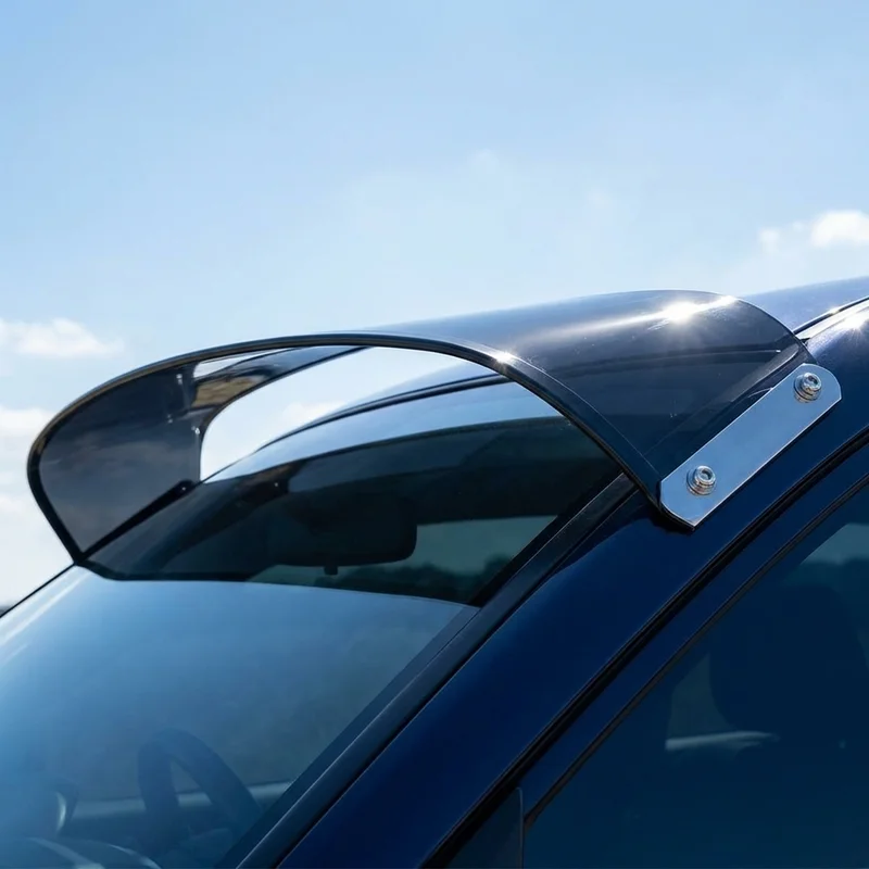 Peterbilt 349 Solid Acrylic Windscreen Sunvisor (1987 - 1987) - 1