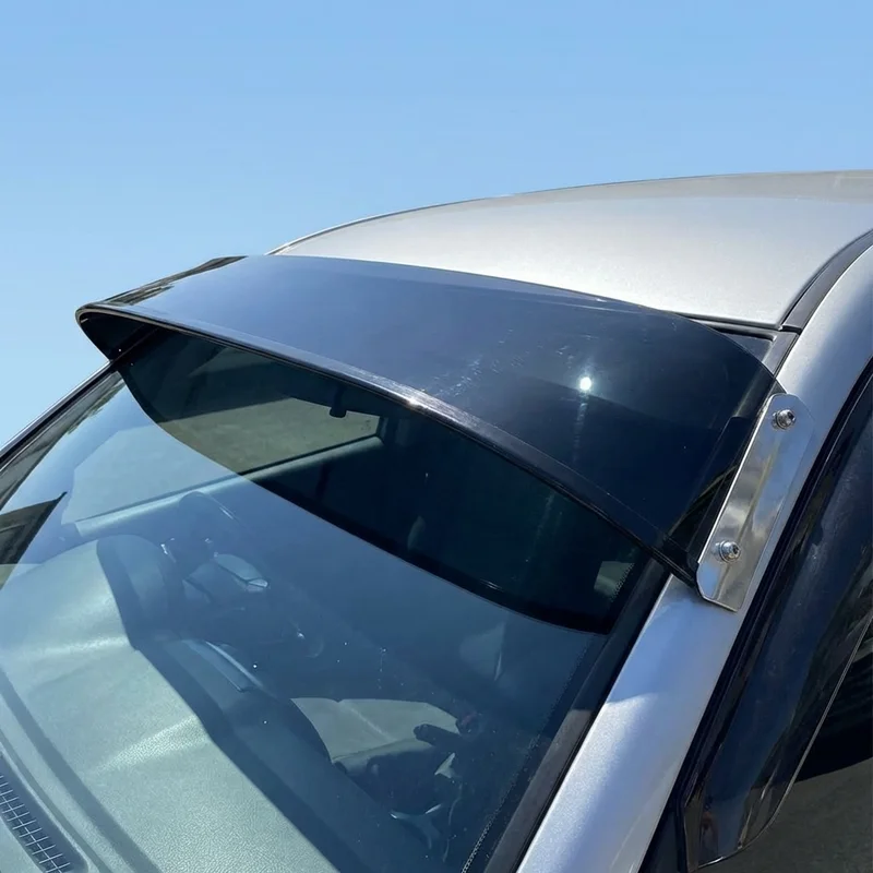 Peterbilt 362 Solid Acrylic Windscreen Sunvisor (2005 - 2006) - 1