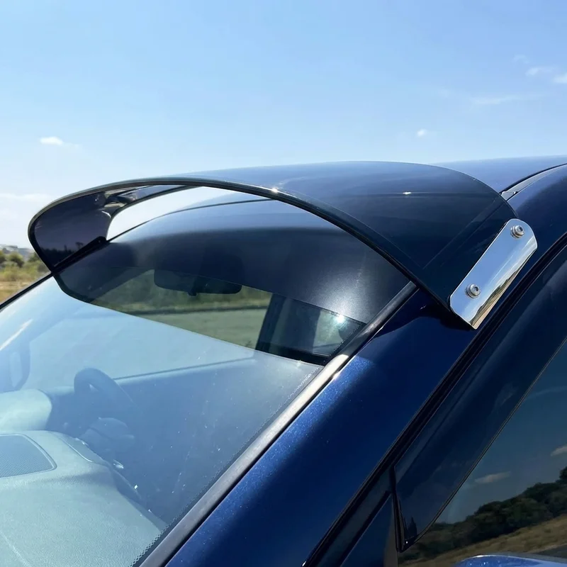 Peterbilt 372 Solid Acrylic Windscreen Sunvisor (1989 - 1997) - 1