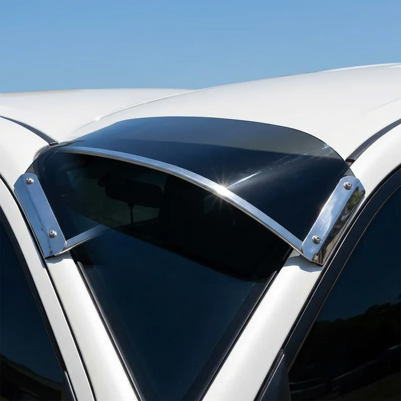 Peterbilt 375 Solid Acrylic Windscreen Sunvisor (1987 - 1996) - 1