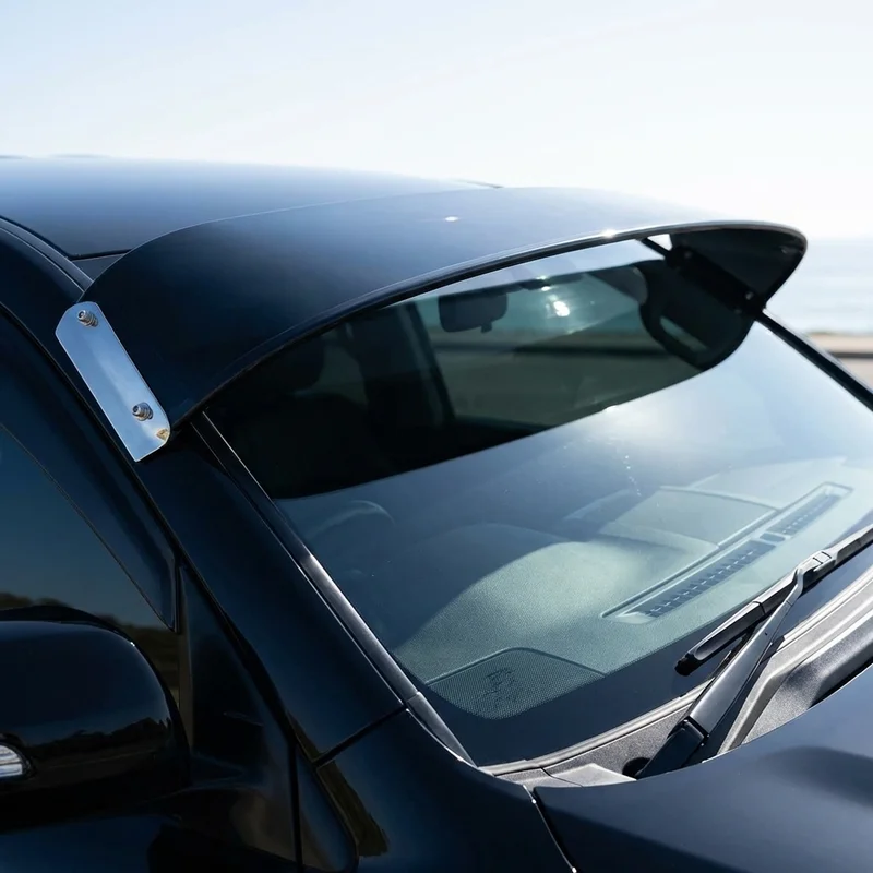 Peterbilt 376 Solid Acrylic Windscreen Sunvisor (1988 - 1999) - 1