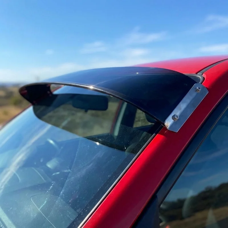 Peterbilt 377 Solid Acrylic Windscreen Sunvisor (1987 - 2001) - 1