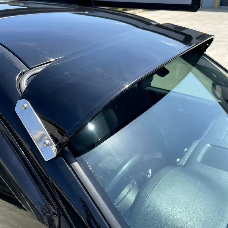 Peterbilt 378 Solid Acrylic Windscreen Sunvisor (1988 - 2007) - 1