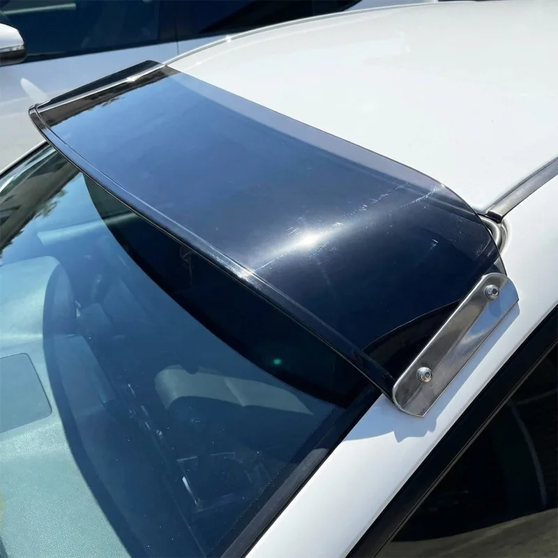 Peterbilt 384 Solid Acrylic Windscreen Sunvisor (2008 - 2016) - 1