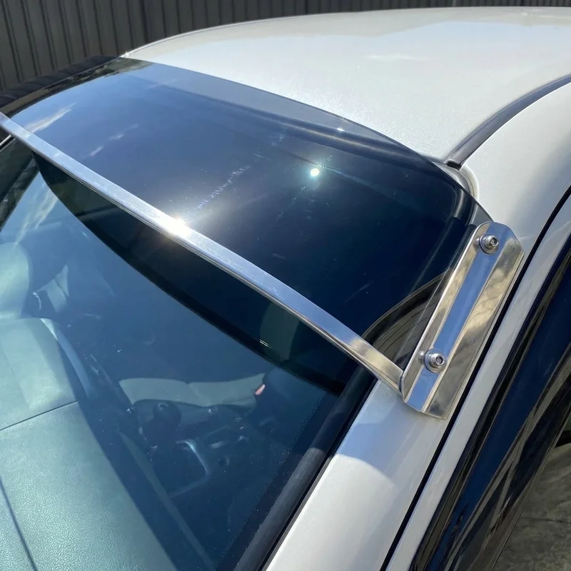 Peterbilt 386 Solid Acrylic Windscreen Sunvisor (2006 - 2016) - 1